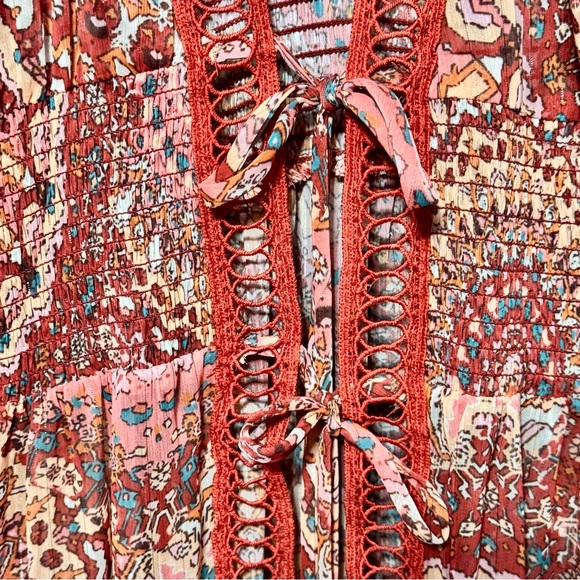 Miss Me Bohemain Print Longline Duster Wide Sleeve Lightweight Kimono - Picture 5 of 13